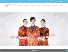 Tablet Screenshot of favouritebeautycare.com